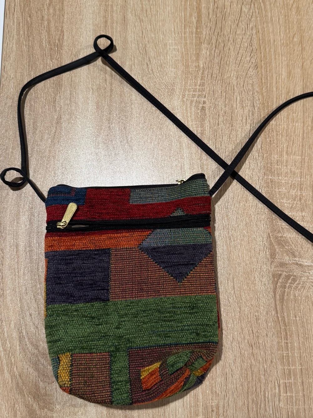 Handwoven Multi-Color Crossbody Bag - Casual Women's Shoulder Pouch
